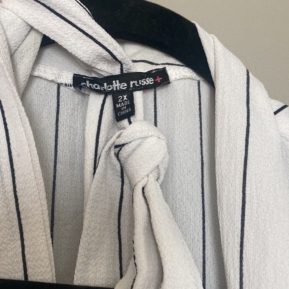 Charlotte Russe Striped Duster Cardigan - Picture 3 of 5